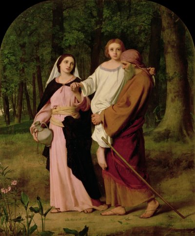 Jézus visszatér Názáretbe szüleivel alkotó: William Dobson